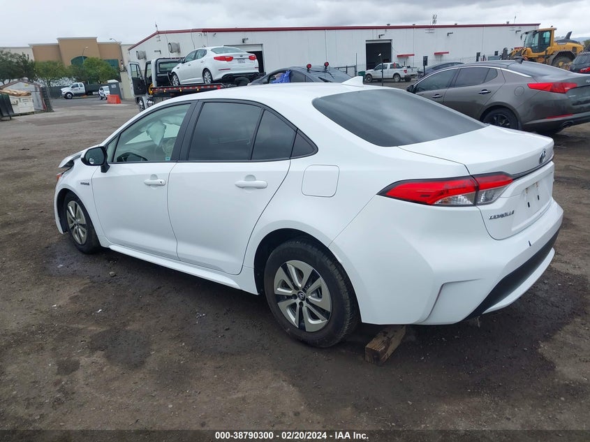 VIN JTDEAMDE4MJ027136 2021 TOYOTA COROLLA HYBRID LE