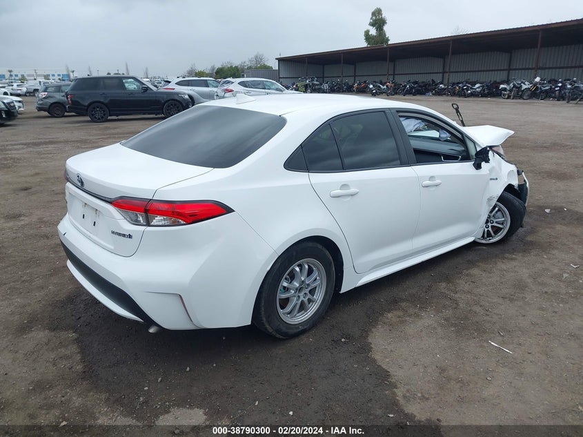 VIN JTDEAMDE4MJ027136 2021 TOYOTA COROLLA HYBRID LE