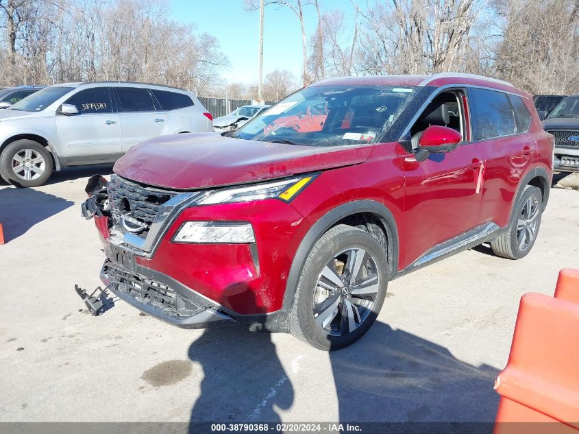 2023 Nissan Rogue Sl Intelligent Awd VIN: 5N1BT3CB9PC808074 Lot: 38790368