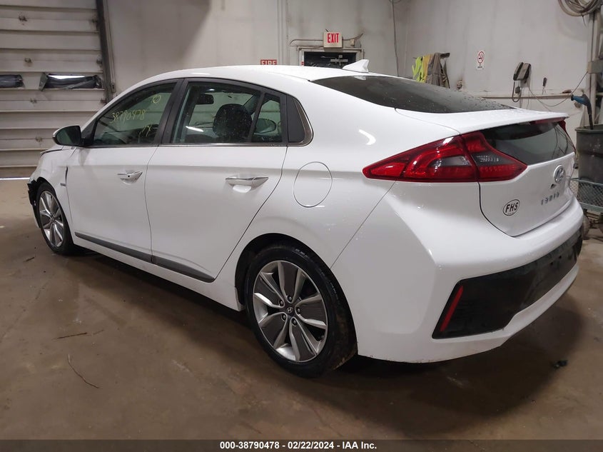 2018 Hyundai Ioniq Hybrid Limited VIN: KMHC85LC8JU090917 Lot: 38790478
