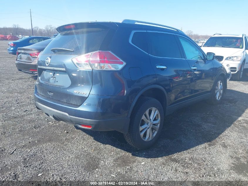 2015 Nissan Rogue Sv VIN: KNMAT2MV7FP551734 Lot: 40320599