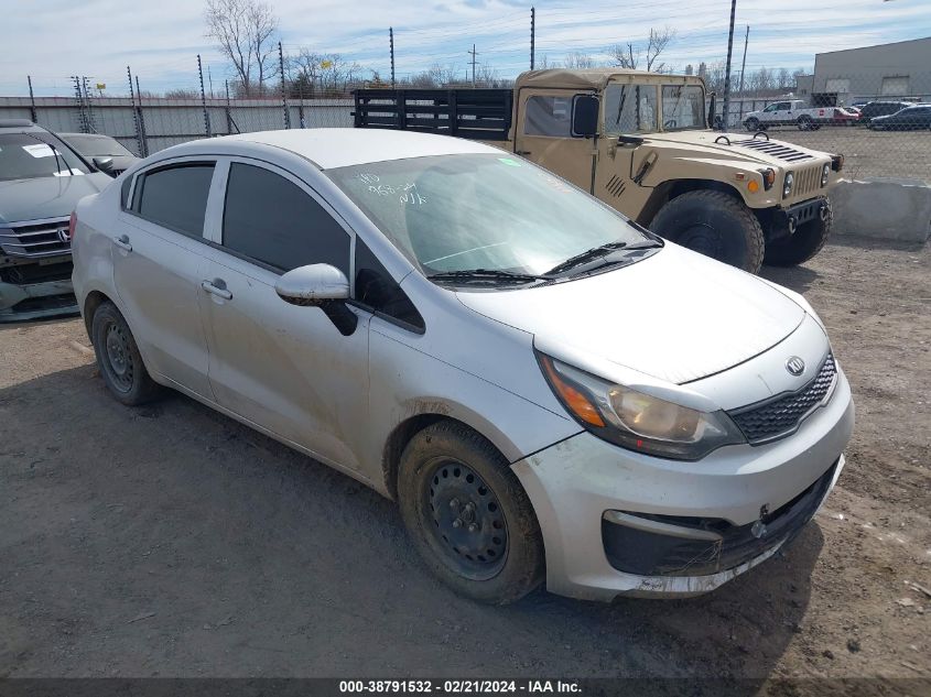 2016 Kia Rio Lx VIN: KNADM4A38G6691675 Lot: 38791532