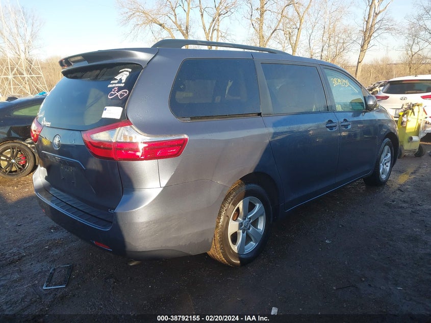 2015 TOYOTA SIENNA LE 8 PASSENGER - 5TDKK3DC8FS645607