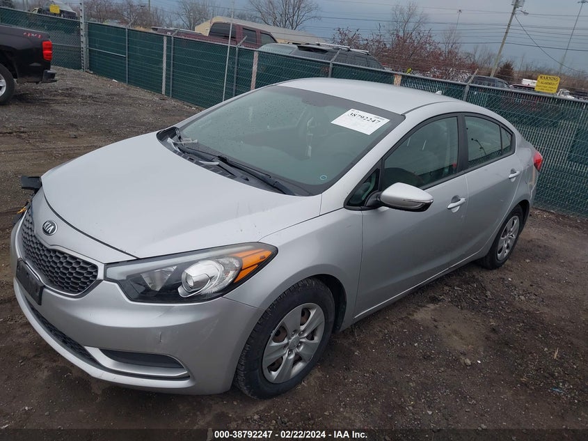 2016 KIA FORTE LX - KNAFX4A61G5498154