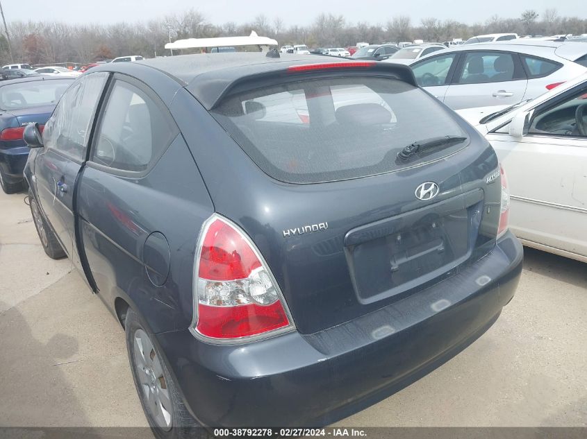 2010 Hyundai Accent Gs VIN: KMHCM3AC2AU154274 Lot: 38792278