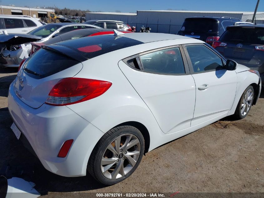 2016 Hyundai Veloster VIN: KMHTC6AD1GU288392 Lot: 38792761