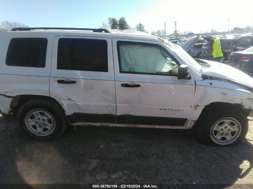 2017 Jeep Patriot Sport Fwd VIN: 1C4NJPBAXHD131622 Lot: 38793109