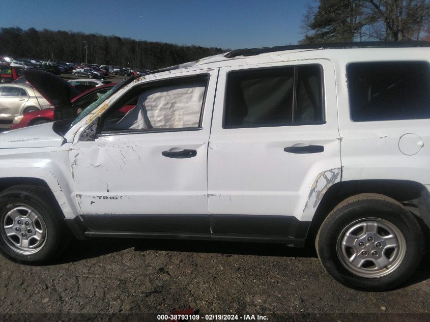 2017 Jeep Patriot Sport Fwd VIN: 1C4NJPBAXHD131622 Lot: 38793109