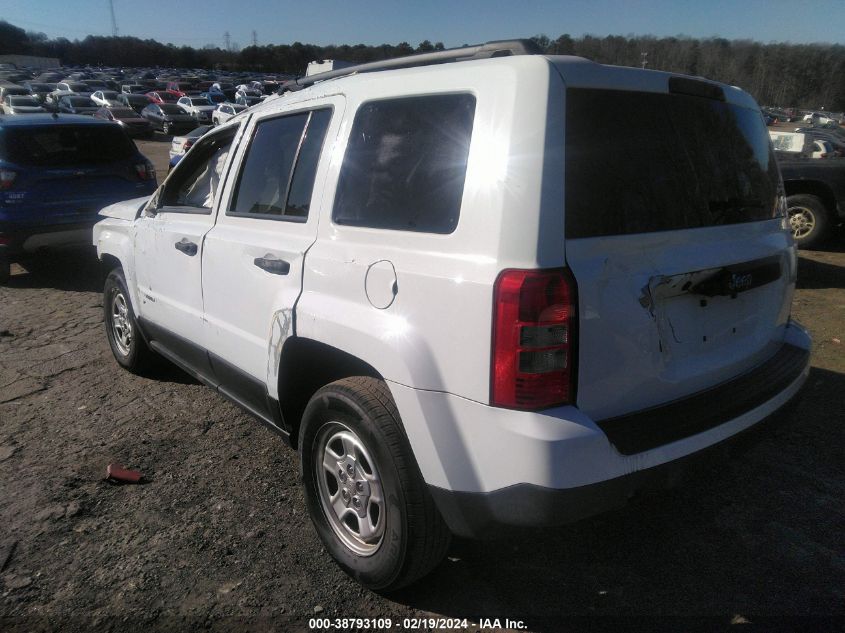 2017 Jeep Patriot Sport Fwd VIN: 1C4NJPBAXHD131622 Lot: 38793109