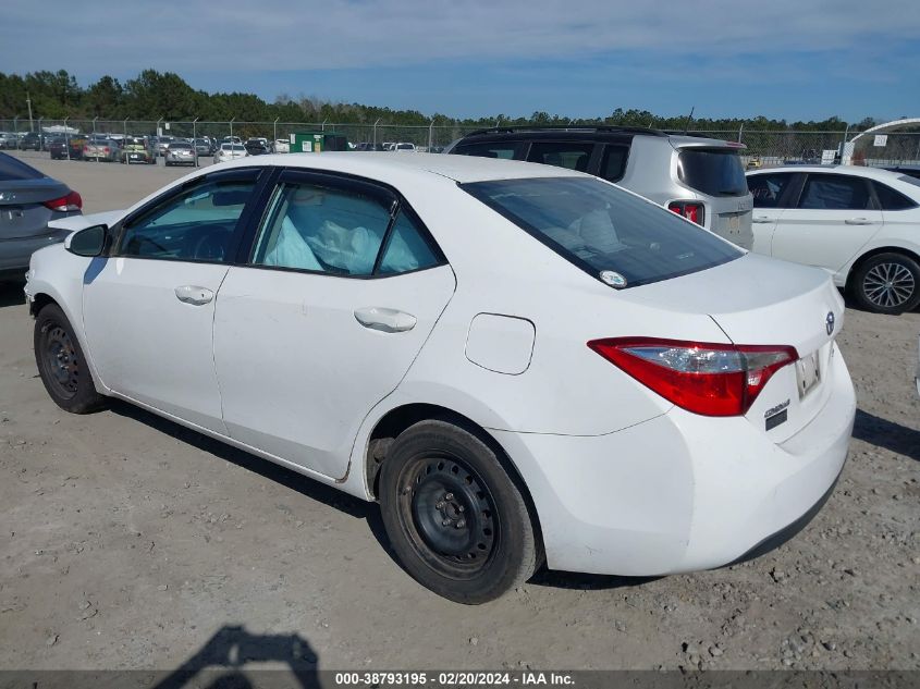 2014 Toyota Corolla Le VIN: 2T1BURHE3EC024615 Lot: 38793195