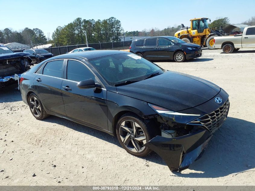 2021 HYUNDAI ELANTRA LIMITED - 5NPLP4AG9MH033566