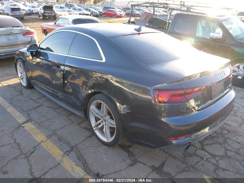 VIN WAUTNAF59JA071262 2018 AUDI A5 2.0T PREMIUM