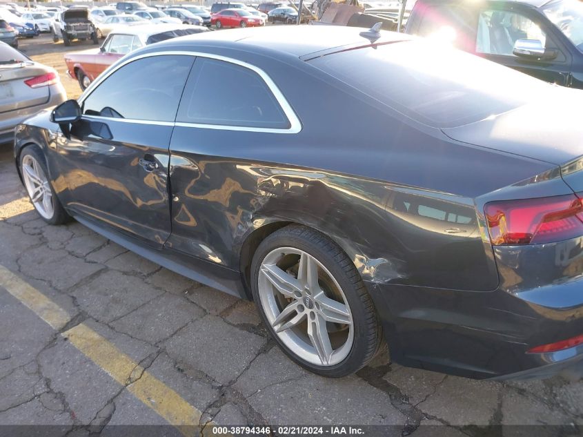 VIN WAUTNAF59JA071262 2018 AUDI A5 2.0T PREMIUM