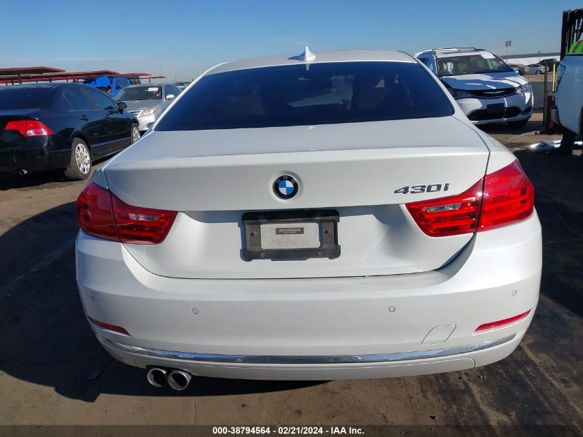 2017 BMW 430I VIN: WBA4R7C35HK896542 Lot: 38794564