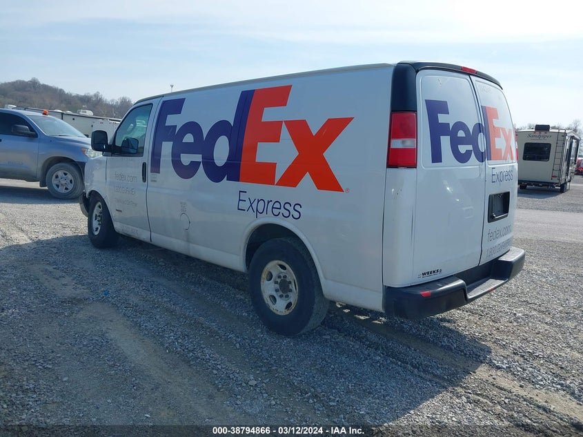VIN 1GCWGAF16H1203203 2017 CHEVROLET EXPRESS 2500 WORK VAN