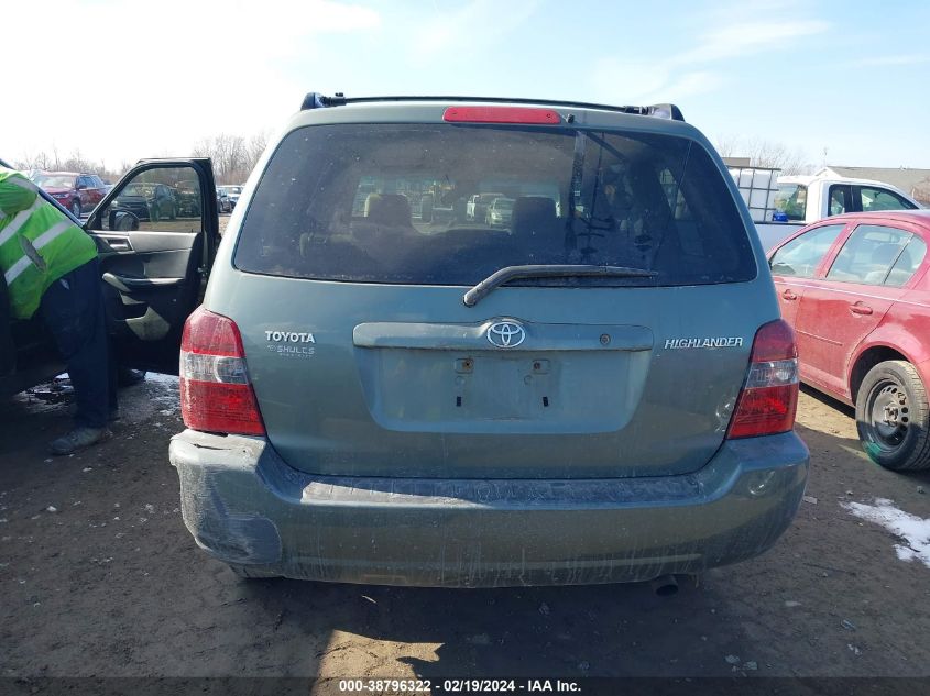 2006 Toyota Highlander VIN: JTEGD21A060153634 Lot: 38796322