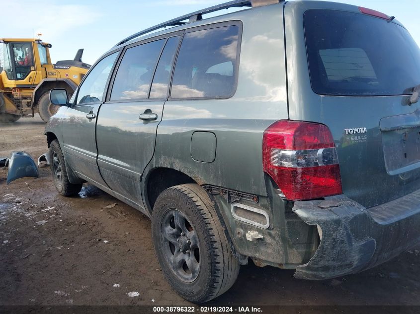 2006 Toyota Highlander VIN: JTEGD21A060153634 Lot: 38796322