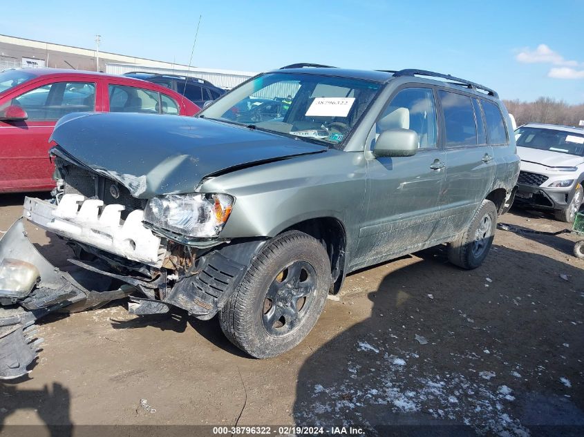 2006 Toyota Highlander VIN: JTEGD21A060153634 Lot: 38796322