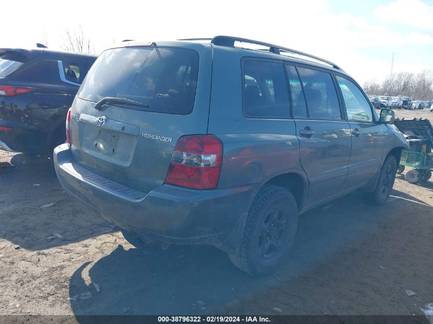 2006 Toyota Highlander VIN: JTEGD21A060153634 Lot: 38796322