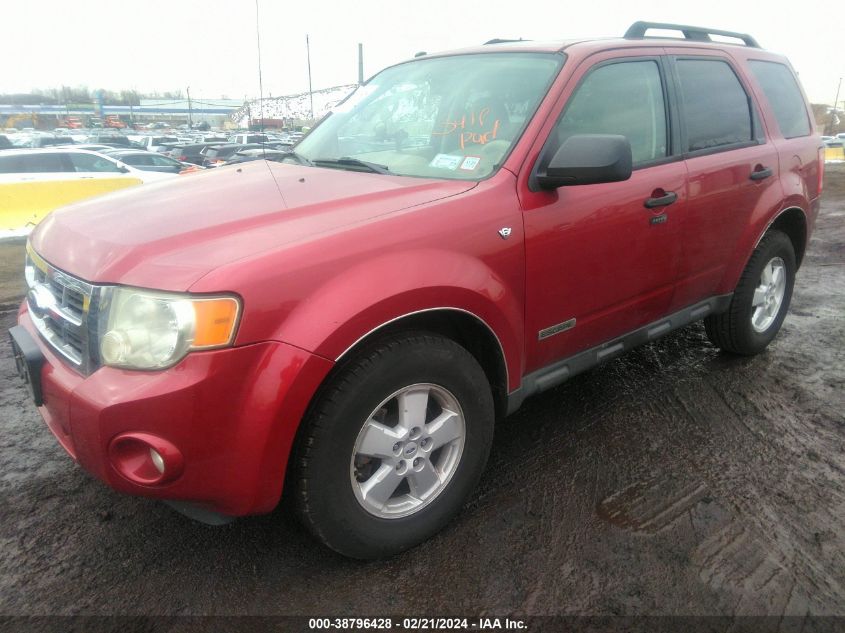 2008 Ford Escape Xlt VIN: 1FMCU93198KE32592 Lot: 38796428