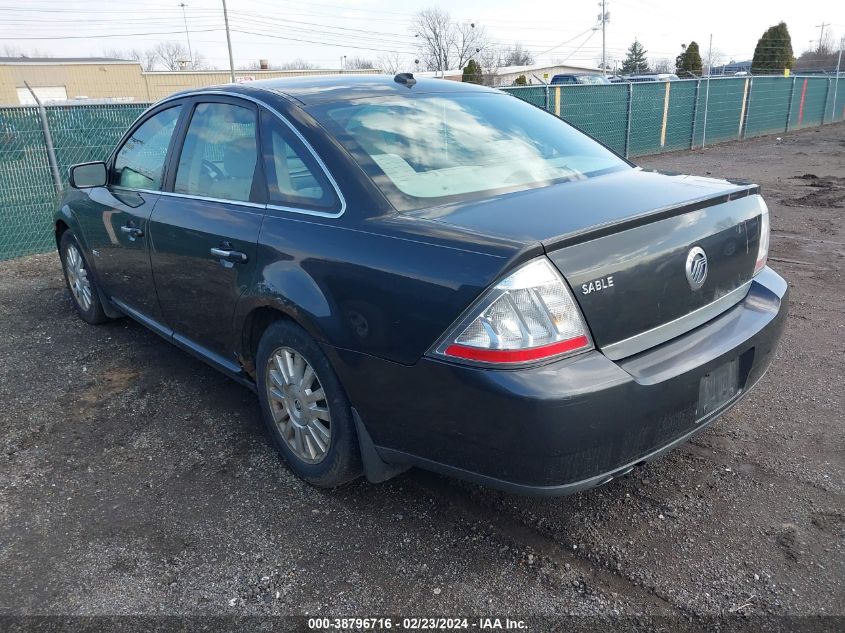 2008 Mercury Sable VIN: 1MEHM40W38G609278 Lot: 38796716