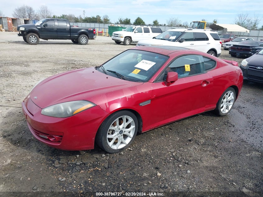 2007 Hyundai Tiburon Gt/Gt Limited/Se VIN: KMHHN66F27U251037 Lot: 38796727