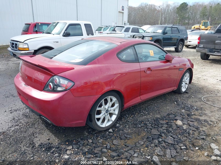 2007 Hyundai Tiburon Gt/Gt Limited/Se VIN: KMHHN66F27U251037 Lot: 38796727