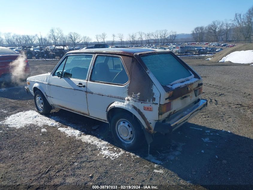 1979 Volkswagen Rabbit VIN: 1793613194 Lot: 38797033