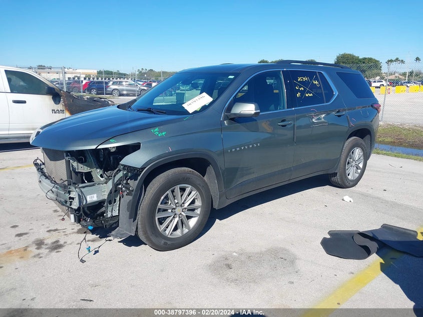 VIN 1GNEVGKW4NJ146475 2022 CHEVROLET TRAVERSE AWD LT CLOTH