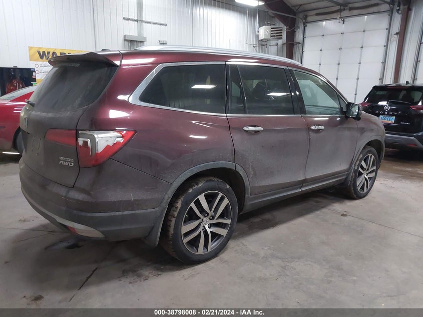 VIN 5FNYF6H94HB024077 2017 HONDA PILOT TOURING