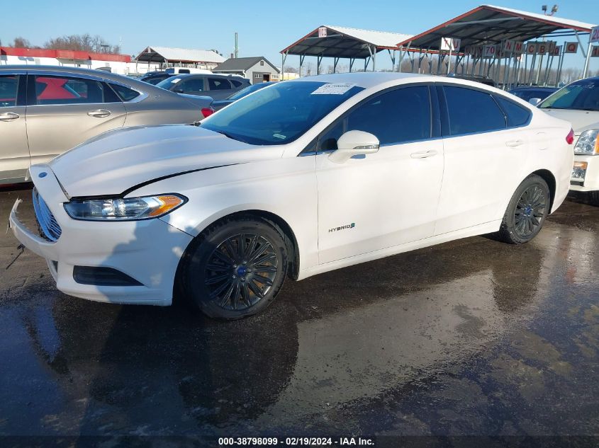 2016 Ford Fusion Hybrid Se VIN: 3FA6P0LU2GR377613 Lot: 38798099