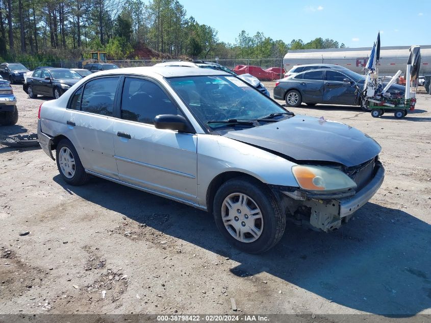 2001 Honda Civic Lx VIN: 2HGES16501H617812 Lot: 38798422