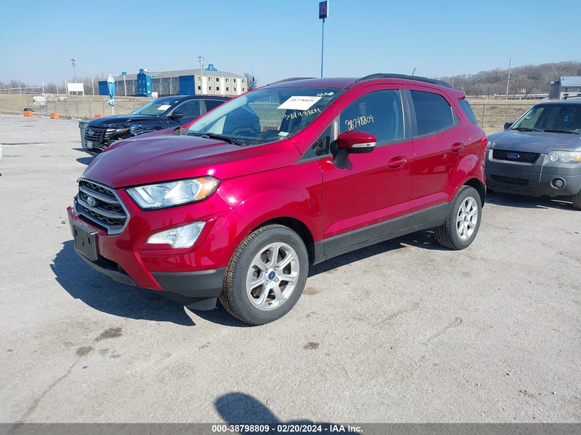 VIN: MAJ3S2GE8LC365877 2020 FORD ECOSPORT SE
