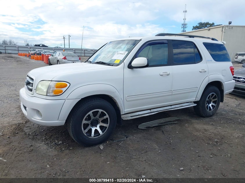 2003 Toyota Sequoia Limited V8 VIN: 5TDZT38A63S182124 Lot: 38799415