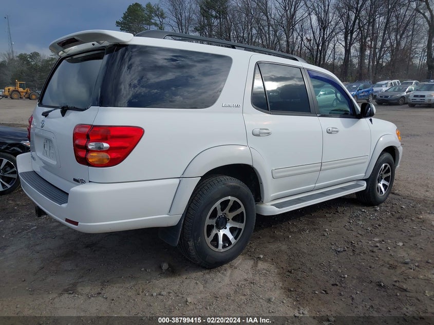 2003 Toyota Sequoia Limited V8 VIN: 5TDZT38A63S182124 Lot: 38799415