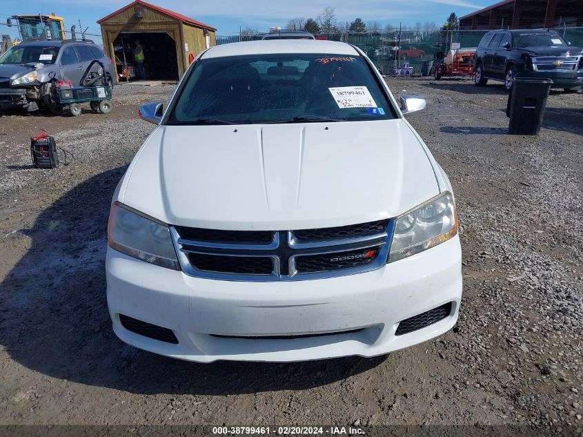 2013 DODGE AVENGER SE - 1C3CDZAB0DN752896