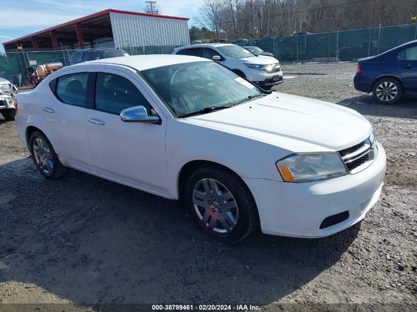 2013 DODGE AVENGER SE - 1C3CDZAB0DN752896