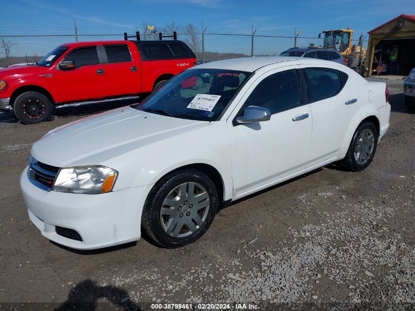 2013 DODGE AVENGER SE - 1C3CDZAB0DN752896