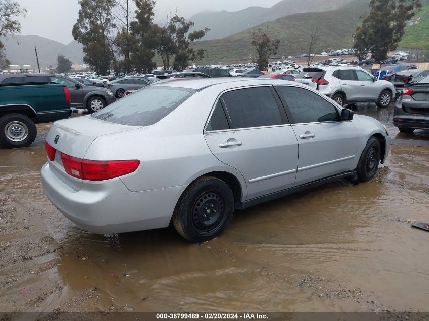 2005 Honda Accord 2.4 Lx VIN: 1HGCM56435A104512 Lot: 38799469