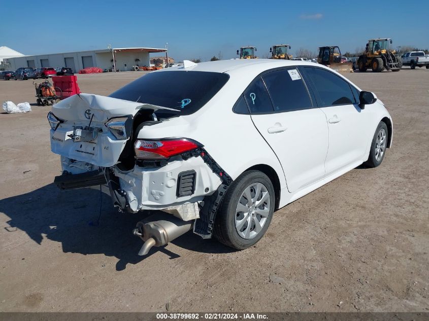 2020 Toyota Corolla Le VIN: 5YFEPRAE5LP068059 Lot: 38799692