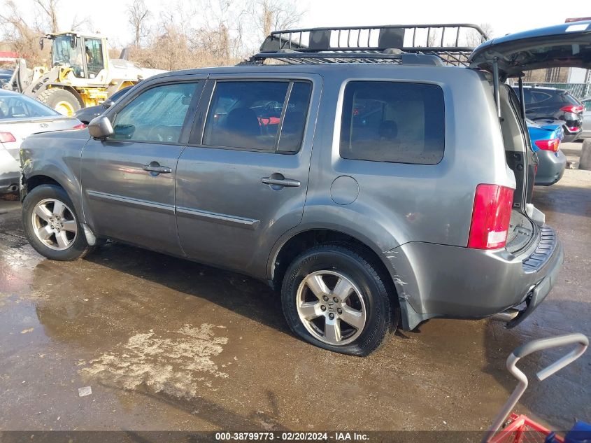 2011 Honda Pilot Ex-L VIN: 5FNYF4H69BB031592 Lot: 38799773