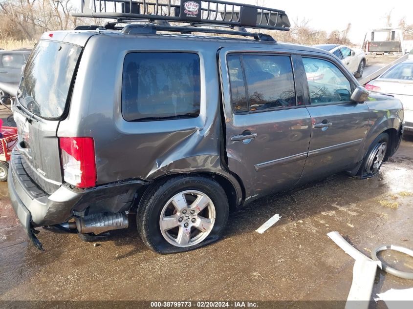 2011 Honda Pilot Ex-L VIN: 5FNYF4H69BB031592 Lot: 38799773