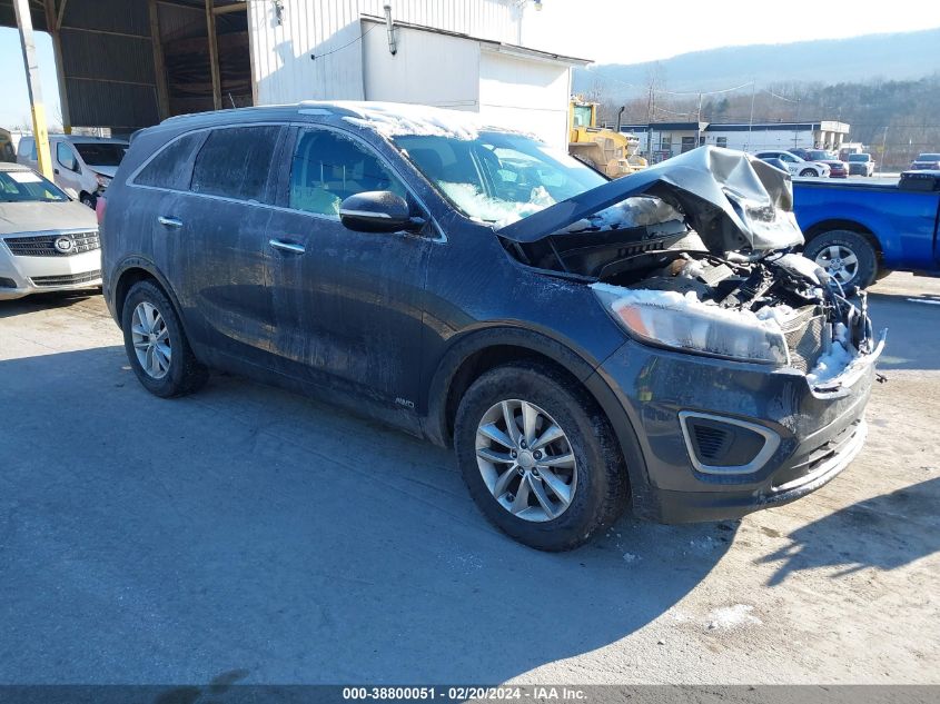 2016 Kia Sorento 2.4L Lx VIN: 5XYPGDA32GG158824 Lot: 38800051