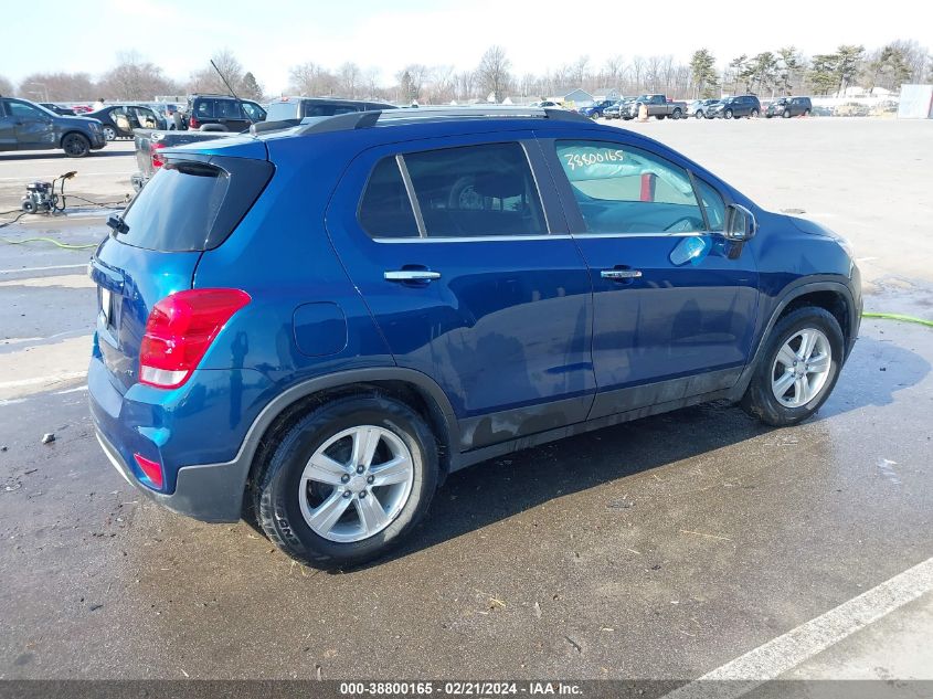 2019 Chevrolet Trax Lt VIN: 3GNCJLSBXKL398308 Lot: 38800165