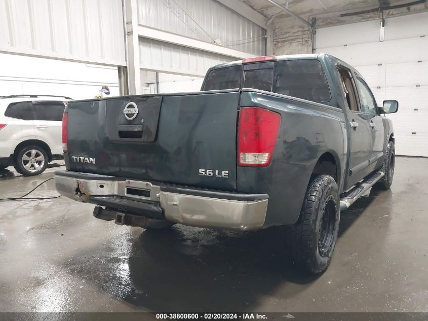 2004 Nissan Titan Le VIN: 1N6AA07BX4N578038 Lot: 38800600