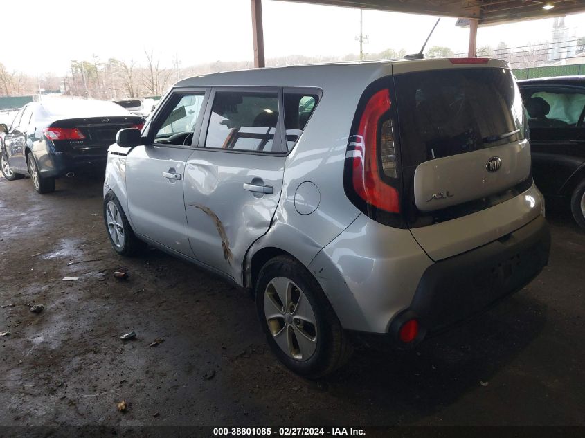 2015 Kia Soul VIN: KNDJN2A23F7781808 Lot: 38801085