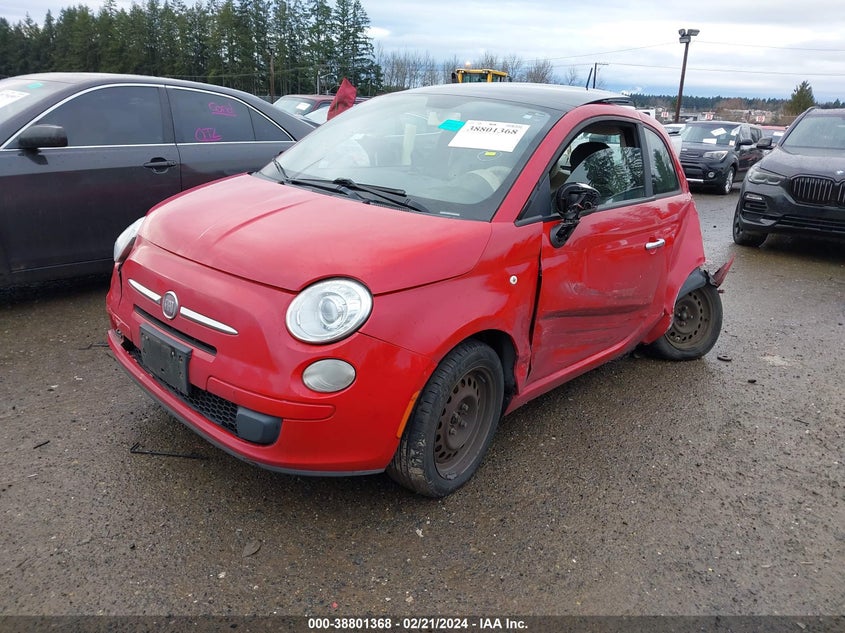 2012 Fiat 500 Pop VIN: 03C3CFFARXCT19645 Lot: 38801368