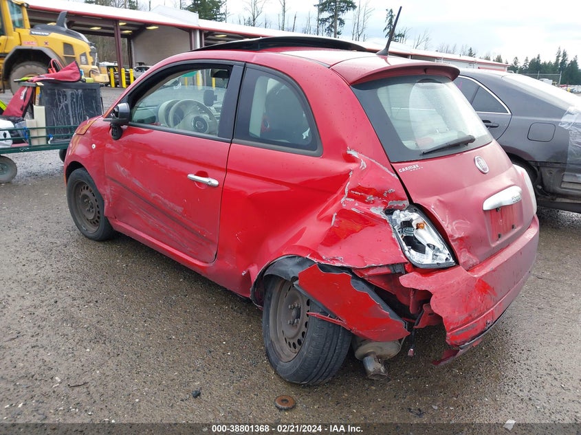 2012 Fiat 500 Pop VIN: 03C3CFFARXCT19645 Lot: 38801368