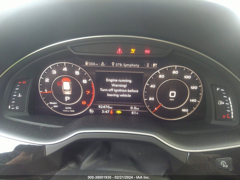 VIN WA1VAAF79HD003460 2017 AUDI Q7 3.0T PREMIUM