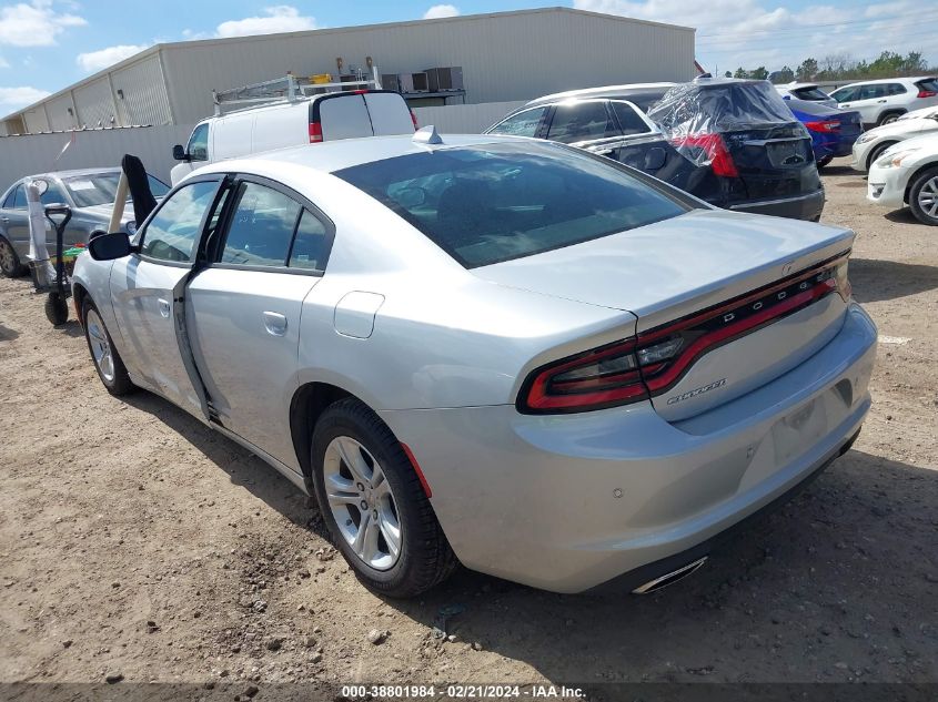 2023 Dodge Charger Sxt VIN: 2C3CDXBG9PH563966 Lot: 38801984